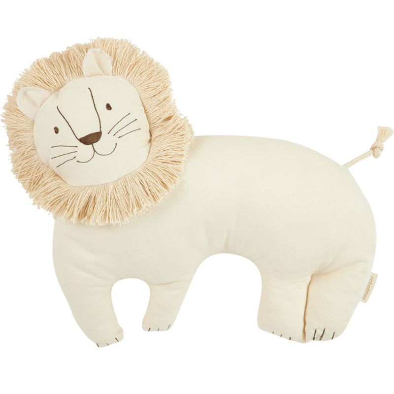 Coussin Lion blanc (39 x 33 cm) Nobodinoz
