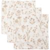 Lot de 3 mini langes en gaze de coton Bloomy (31 x 31 cm)  par Jollein