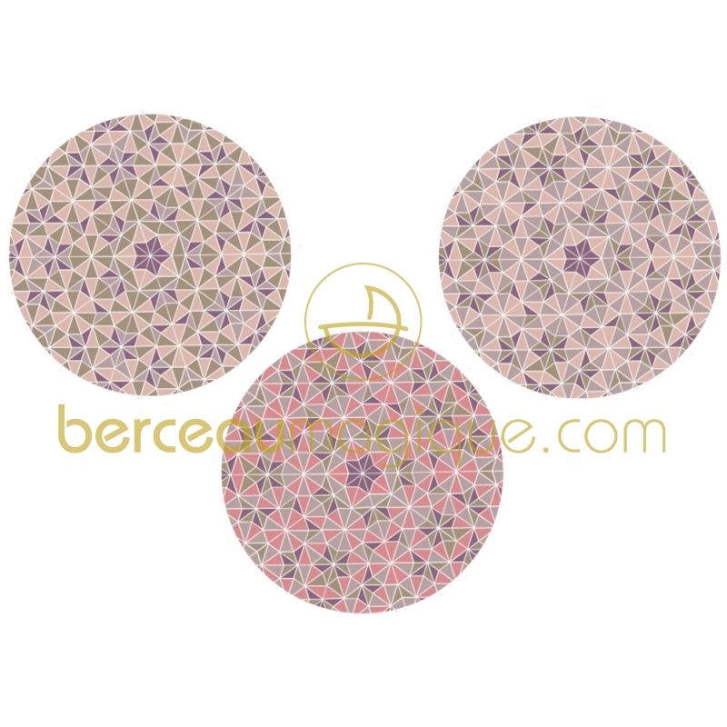 Sticker bulles géométriques rose AFKliving