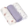 Lot de 3 langes doux Tiny Team lilas (80 x 80 cm) Lässig Produit 1