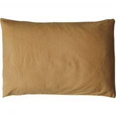 Taie d'oreiller satin de coton bio Ambre (40 x 60 cm) - Kadolis