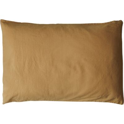 Taie d'oreiller satin de coton bio Ambre (40 x 60 cm)  par Kadolis