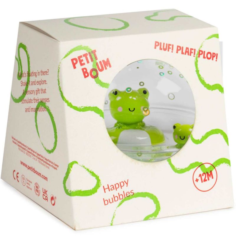 Balle flottante Happy Bubbles Froggies Petit Boum Packaging 2