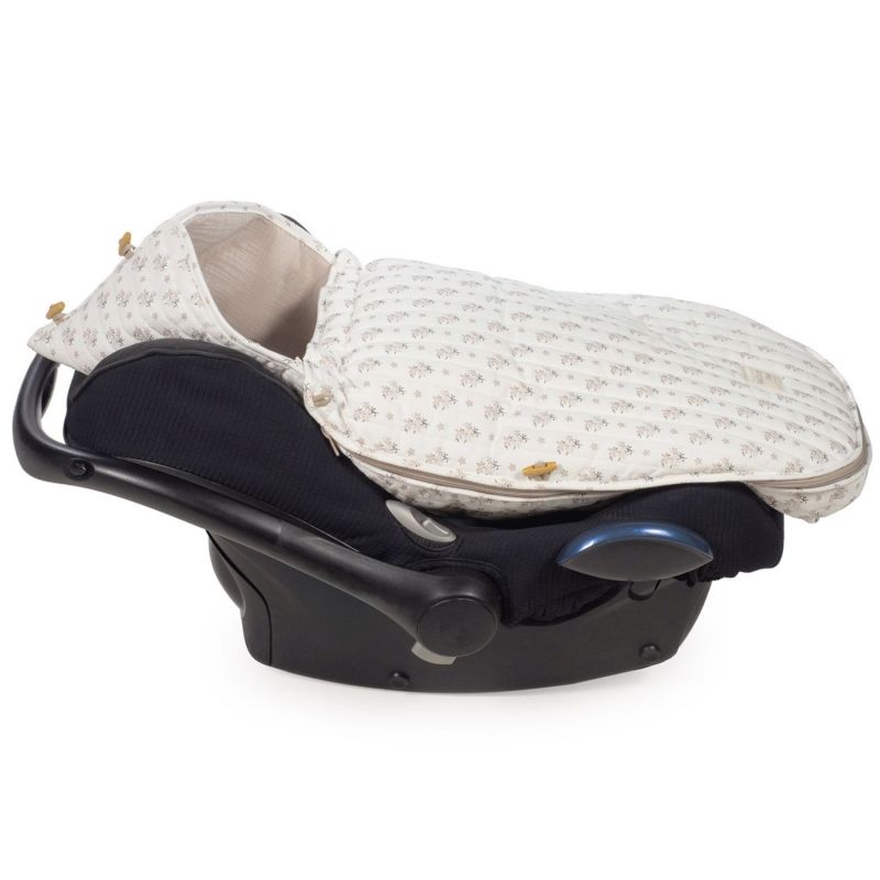 Nid d'ange chancelière Siège Auto Groupe 0 Été Botton Fleurs Walking Mum Produit 2