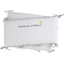 Tour de lit en coton bio Lucien (pour lits 60 x 120 et 70 x 140 cm)  par Little Crevette
