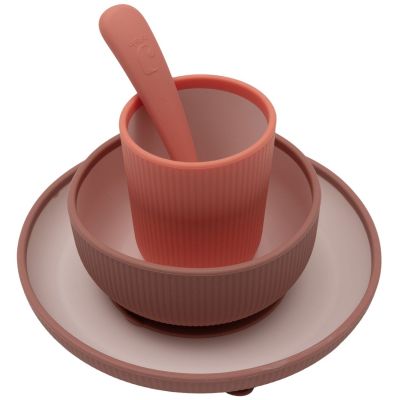 Coffret repas en silicone Blush Shades (4 pièces)