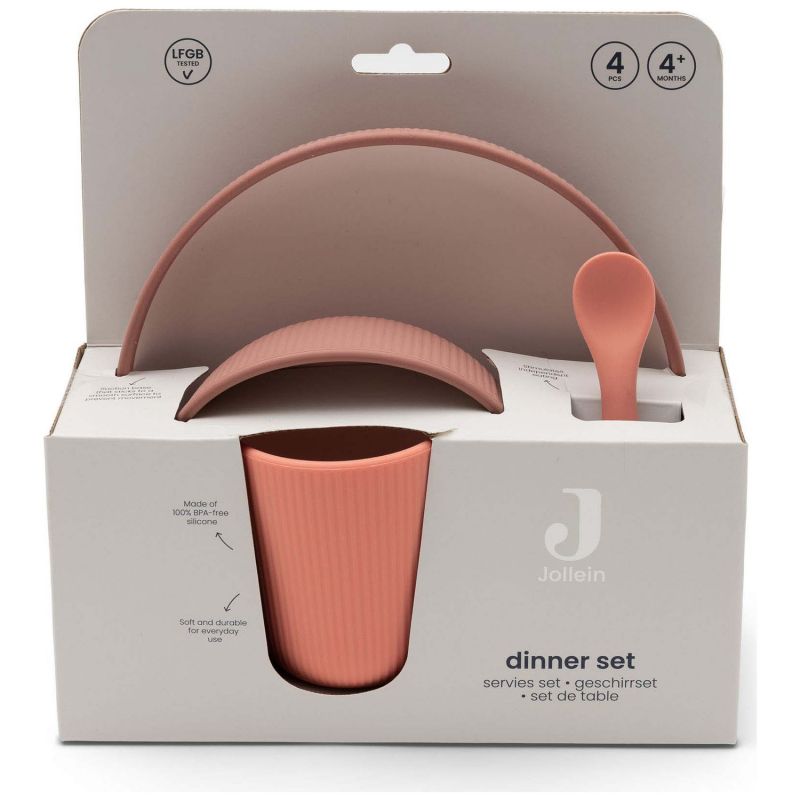 Coffret repas en silicone Blush Shades (4 pièces) Jollein Packaging 8