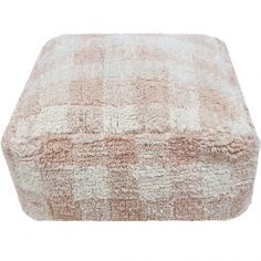 Pouf Vichy rose - Lorena Canals