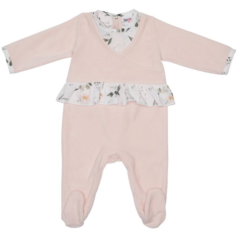Pyjama en velours Sweet garden (1 mois) BB & Co