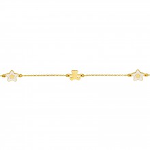 Bracelet enfant ourson étoiles (or jaune 375°)  par LuluCastagnette