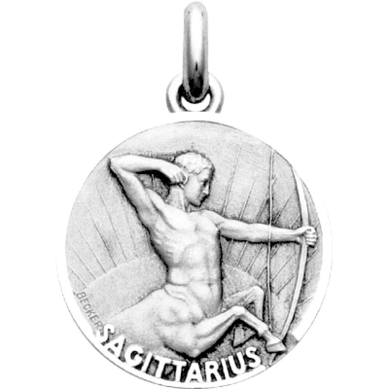 Médaille signe Sagittaire (argent 925°) Becker