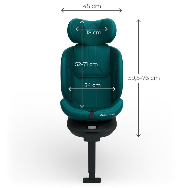 Siège auto I-360 2 Plus i-Size Green (groupe 1-2-3) Kinderkraft Produit 7
