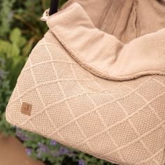 Nid d'ange passe sange Check Knit Biscuit (groupe 0+)