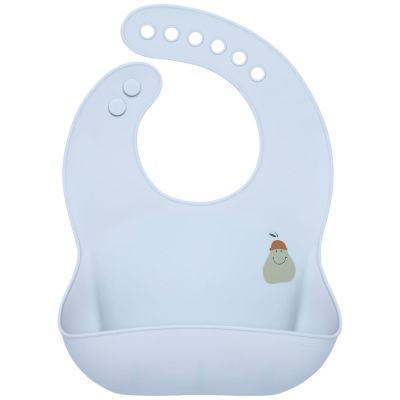 Bavoir en silicone avec poche Happy Fruits Poire