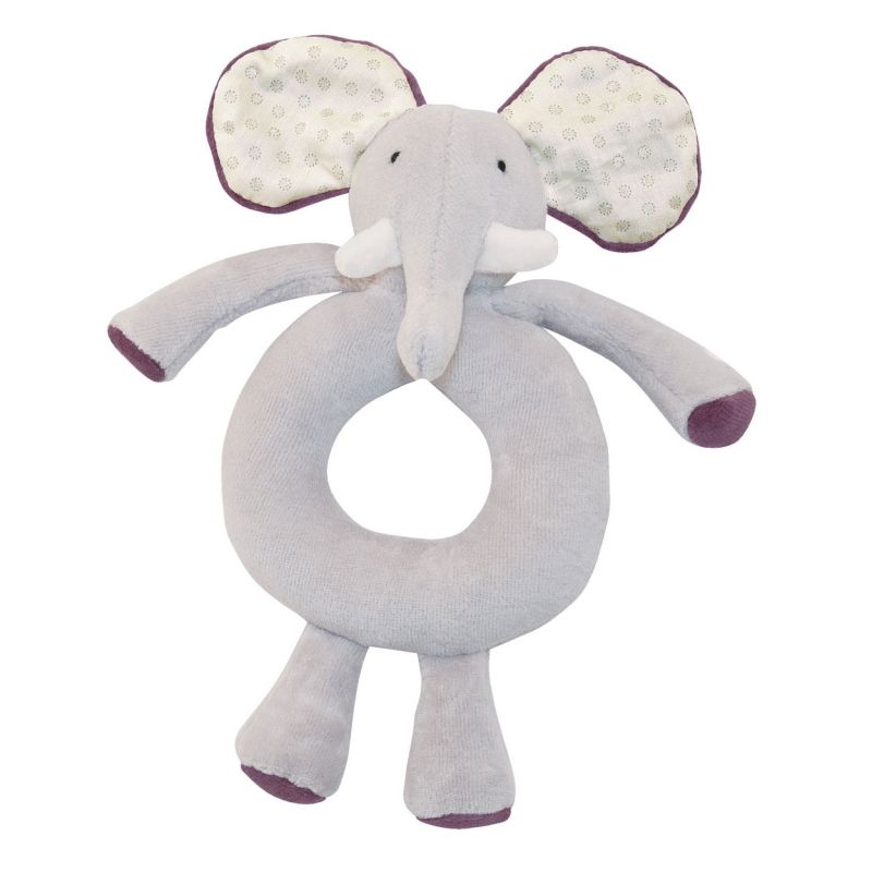 Anneau-hochet éléphant Aimé et Céleste Moulin Roty