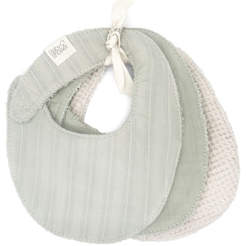 Lot de 3 bavoirs Lullaby Mint Babyshower Produit 1