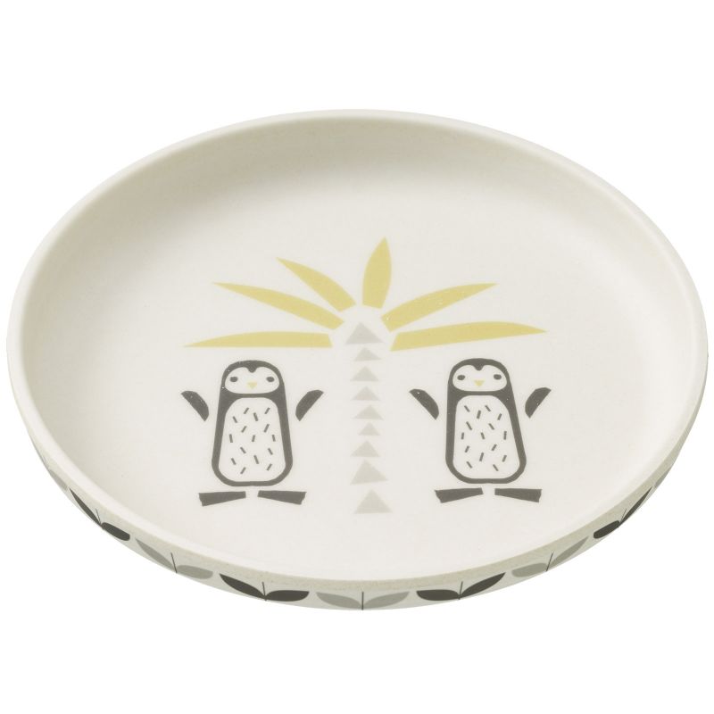 Assiette en bambou Pingouin Fresk