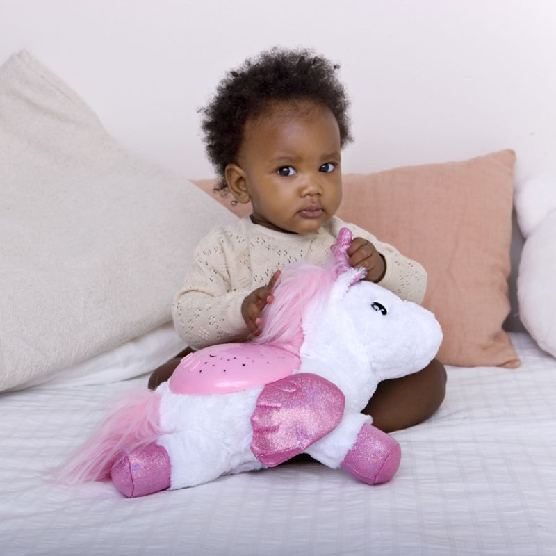 Image d'ambiance de présentation du produit Veilleuse peluche copain licorne - Cloud B