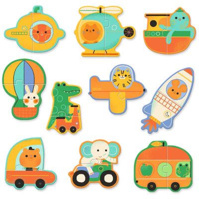 Puzzle Duo Véhicules (12 puzzles)