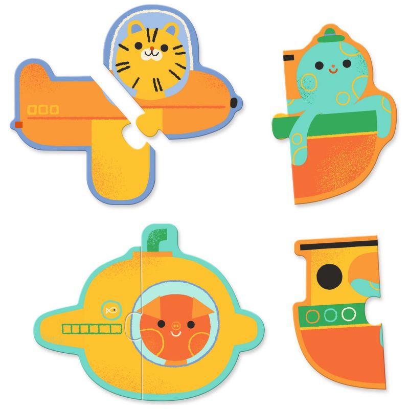 Puzzle Duo Véhicules (12 puzzles) Djeco Produit 3