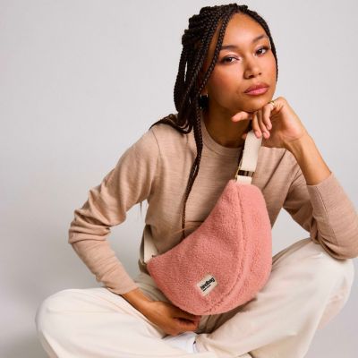 Sac banane Andrea Teddy Rose poudrée Hindbag