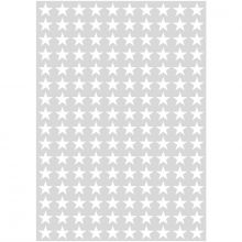 Stickers étoiles blanches (29,7 x 42 cm)  par Lilipinso