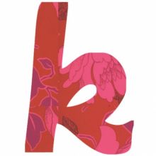 Lettre adhésive K My ABC pink by Anne Cresci  par Lilipinso