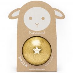 Ballon paillettes Or (10 cm) - Ratatam