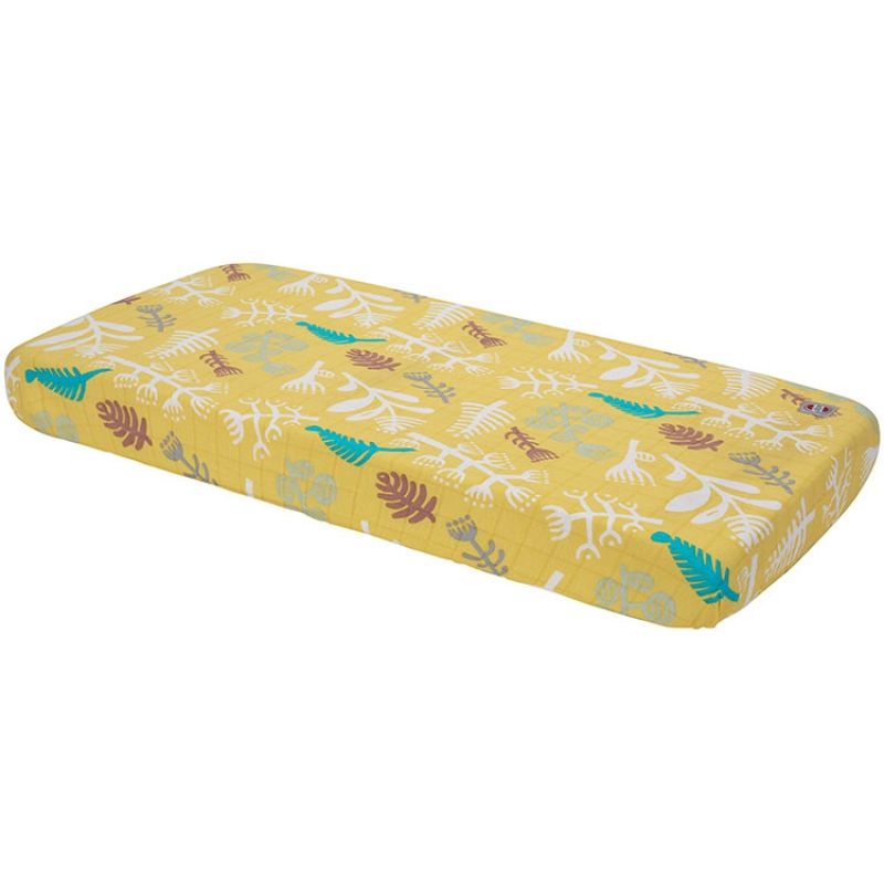 Drap housse jaune Botanimal (70 x 140 cm) Lodger