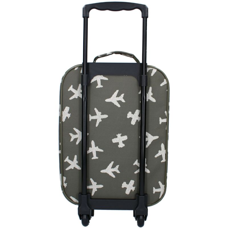 Valise à roulettes enfant Avions kaki Kidzroom Produit 5