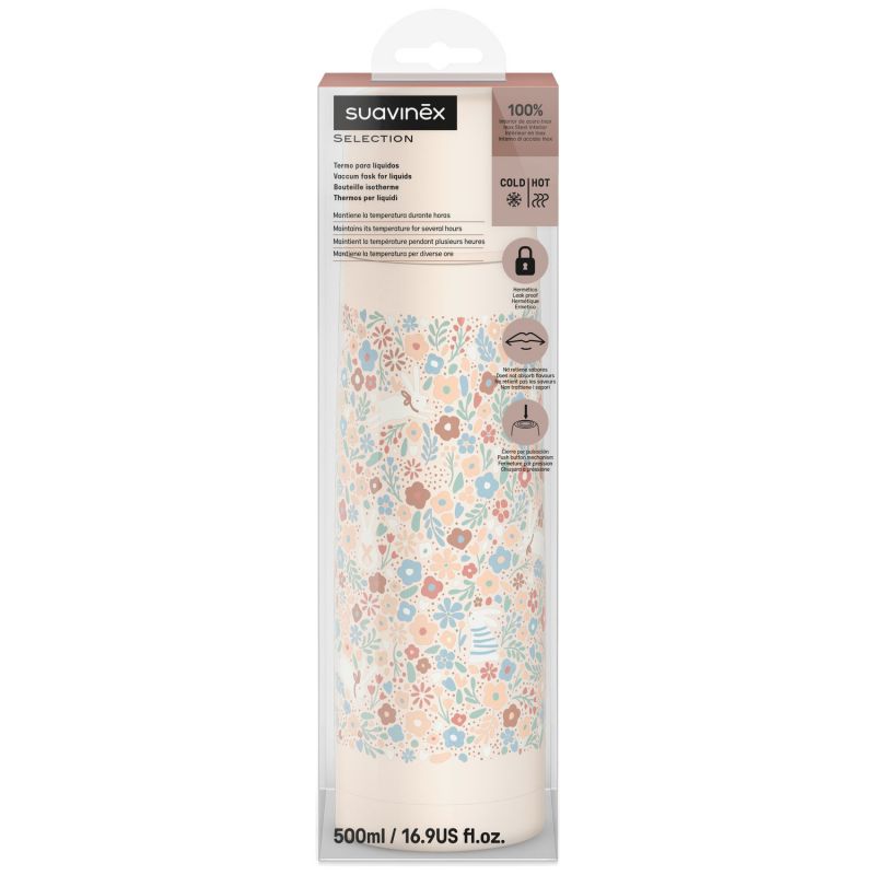 Bouteille isotherme Wonderland Liberty beige (500 ml) Suavinex Packaging 4