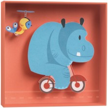 Tableau relief Hippopotame  par Djeco