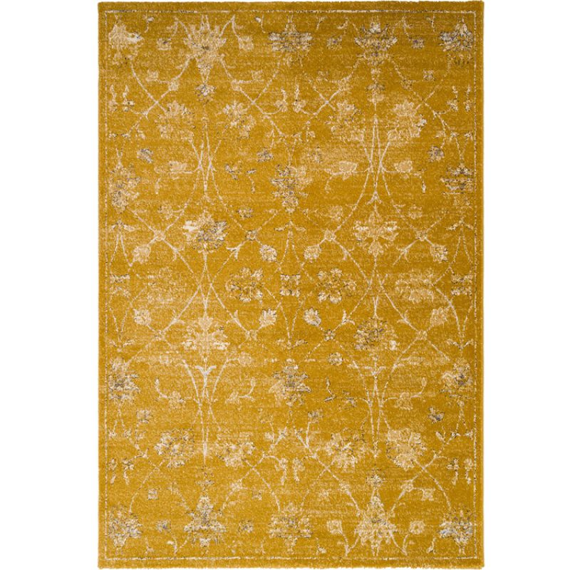Tapis rectangulaire Inspiration florale miel (160 x 230 cm) AFKliving