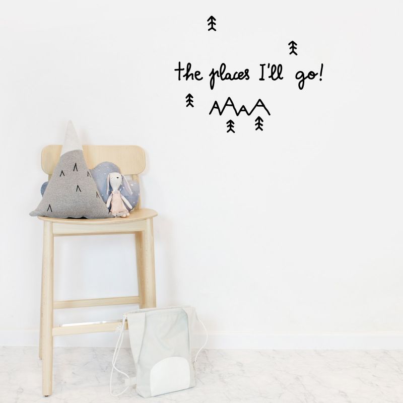 Stickers muraux The places I'll go Chispum
