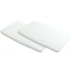 Lot de 2 draps housse pour lit parapluie Calao Blanc - Maxi-Cosi