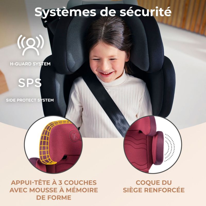 Siège auto Xpand 2 i-Size Cherry Pearl (groupe 2-3) Kinderkraft Ambiance 7