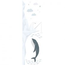 Toise adhésive Artic dream sur la banquise (39 x 128 cm)  par Lilipinso