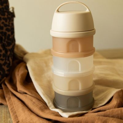 Boîte doseuse 4 compartiments Argile Translucide