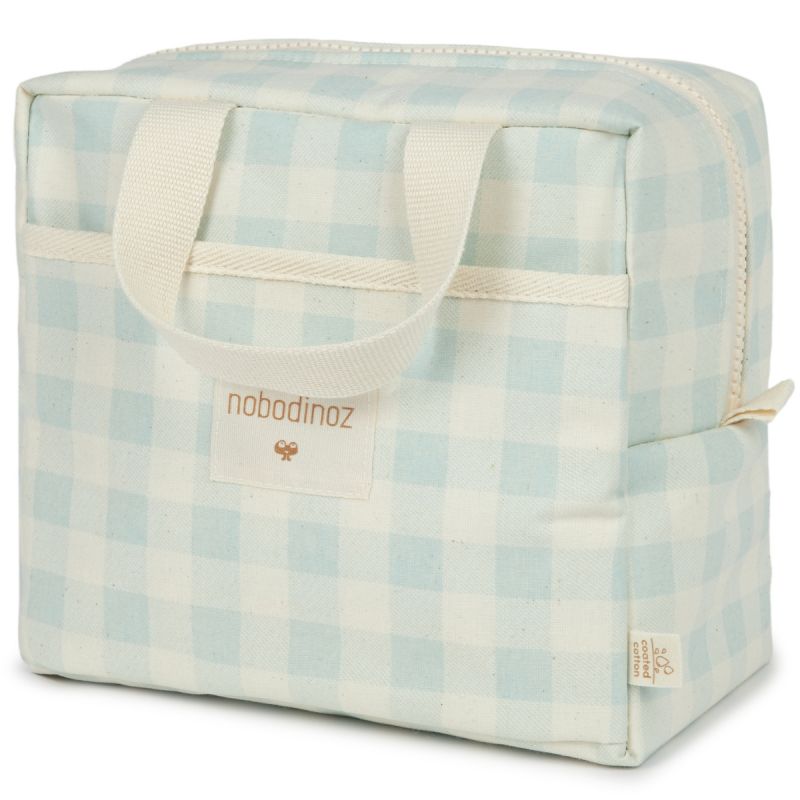 Lunchbag isotherme Sunshine opaline vichy Nobodinoz Produit 1 grande taille