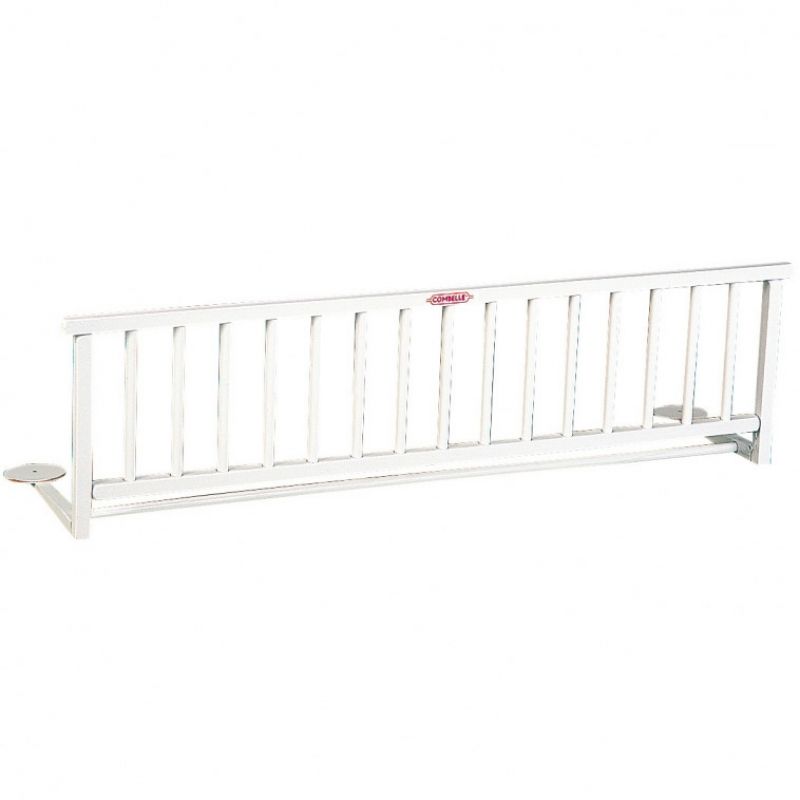 Barrière de lit en bois massif laqué blanc Combelle