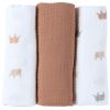 Lot de 3 langes Elephants (70 x 70 cm) - Noukie's