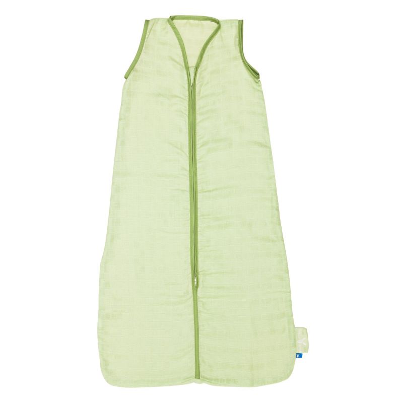 Gigoteuse légère en mousseline de coton vert Wallaboo