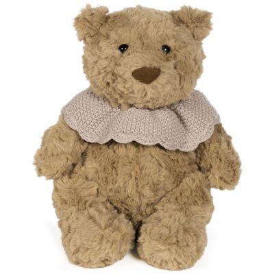 Ours en peluche tricot rose (29 cm)