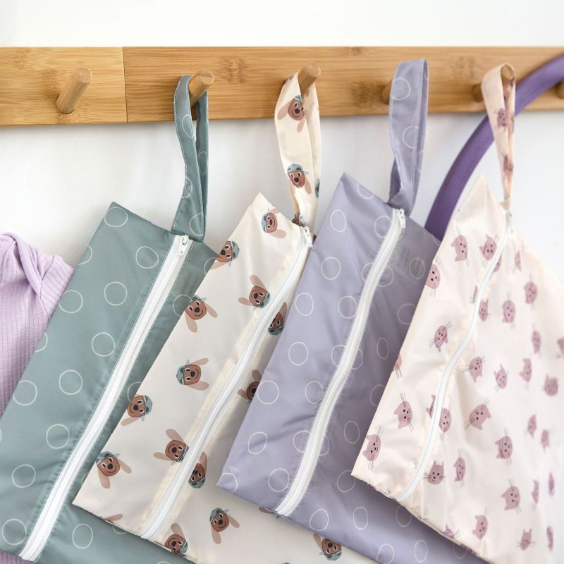 Lot de 2 sacs imperméables pour vêtements humides Tiny Team Chat Lässig Ambiance 3