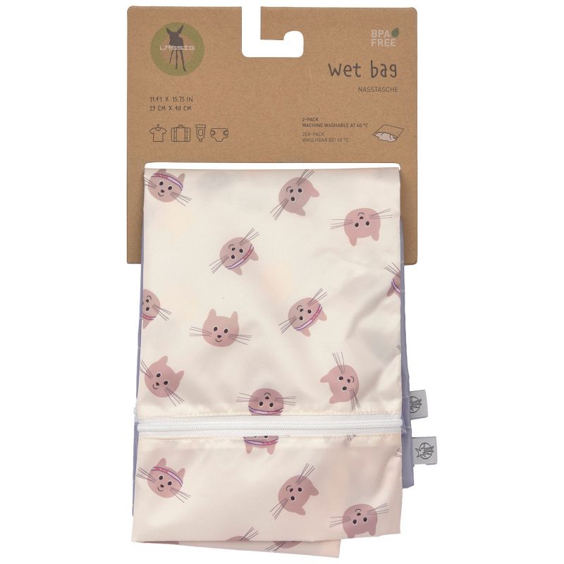 Lot de 2 sacs imperméables pour vêtements humides Tiny Team Chat Lässig Packaging 8