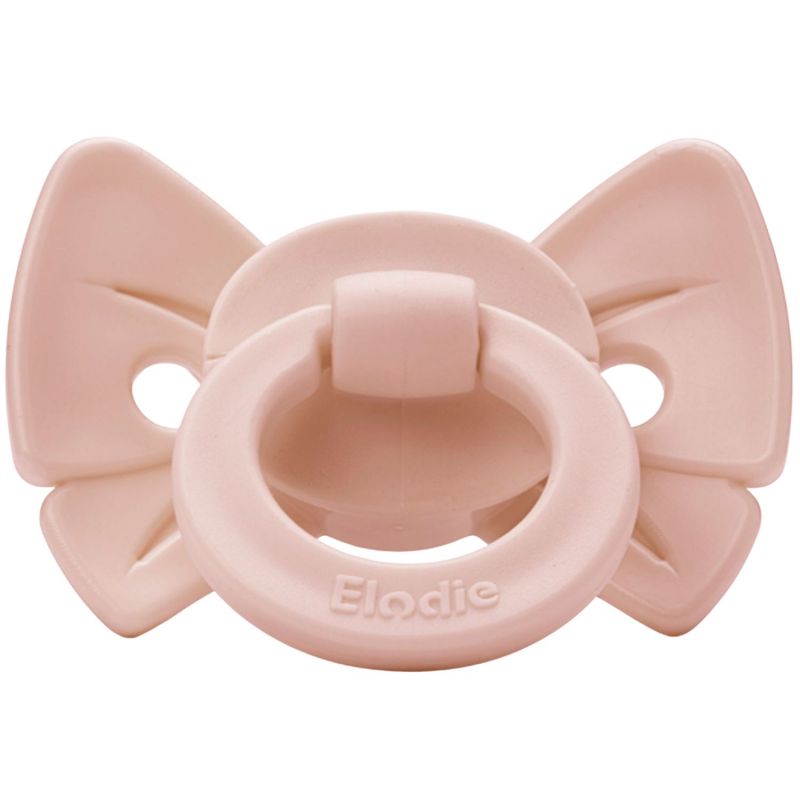 Sucette orthodontique en silicone Binky Bow Misty Pink (3 mois et +) Elodie Details Produit 1