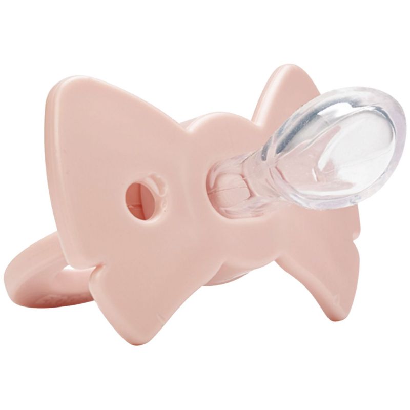 Sucette orthodontique en silicone Binky Bow Misty Pink (3 mois et +) Elodie Details Produit 3
