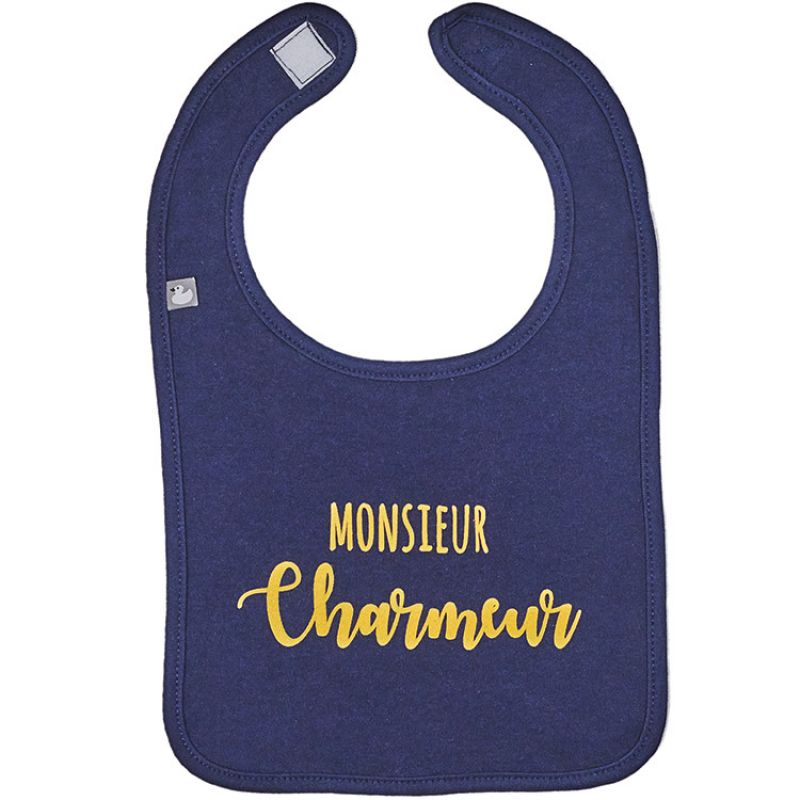 Bavoir à velcro Monsieur charmeur BB & Co