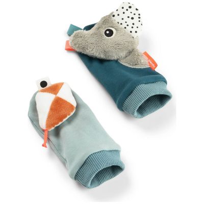 Chaussettes à hochet Playground Bleu