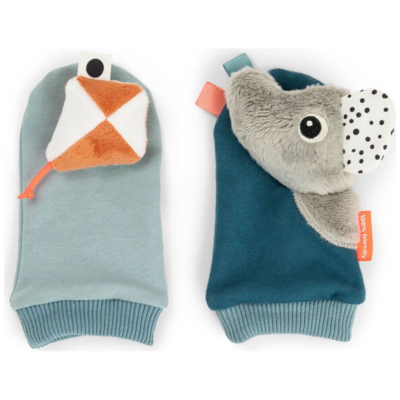 Paire de chaussettes à hochet Playground Bleu Done by Deer Produit 3